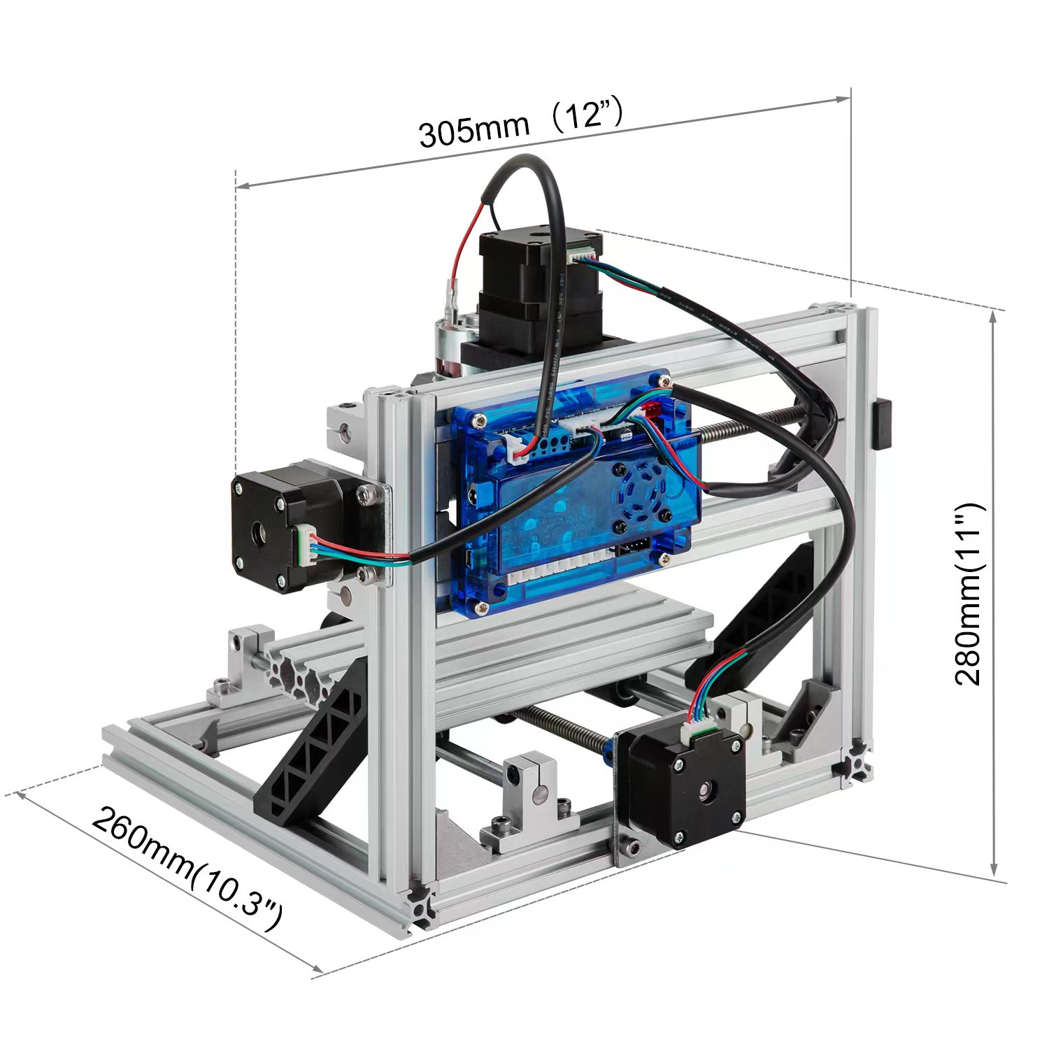 1610 Easy Assemble CNC Router Machine Milling Machine Aluminum Profiles GRBL Control 