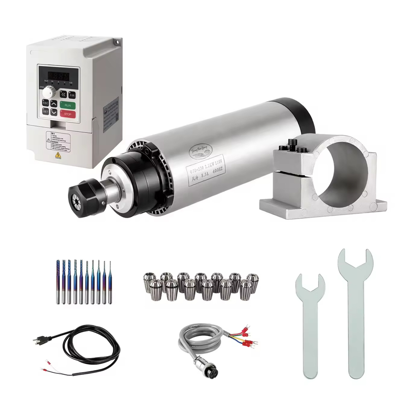 Zhong Hua Jiang CNC Spindle Motor с VFD комплект ER20 2.2kW Air Cooled Spindle Motor с VFD комплект за CNC Router