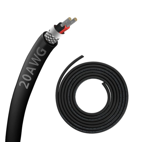 Zhong Hua Jiang UL2464 20AWG 20/2 2 CORE CABLE SPEALER WIRE CNC محمي لآلة جهاز التوجيه CNC CNC VFD ، طابعة ثلاثية الأبعاد